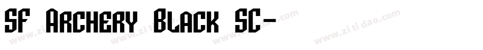 SF Archery Black SC字体转换